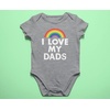 image:imageTstars Pride Baby Bodysuit  Rainbow Infant One Piece Love Equality Gift for LGBTQ ParentsDads  Gray