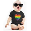 image:imageTstars Pride Baby Bodysuit  Rainbow Infant One Piece Love Equality Gift for LGBTQ ParentsHeart  Black