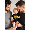 image:imageTstars Pride Baby Bodysuit  Rainbow Infant One Piece Love Equality Gift for LGBTQ ParentsHeart  Black