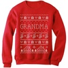 image:imageTstars Grandma and Grandpa Christmas Sweatshirt Festive Holiday Pullover Xmas Sweater Style for GrandparentsGrandma  Red