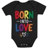 image:imageTstars Pride Baby Bodysuit  Rainbow Infant One Piece Love Equality Gift for LGBTQ ParentsBorn  Black