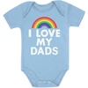 image:imageTstars Pride Baby Bodysuit  Rainbow Infant One Piece Love Equality Gift for LGBTQ ParentsDads  Aqua