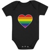 image:imageTstars Pride Baby Bodysuit  Rainbow Infant One Piece Love Equality Gift for LGBTQ ParentsHeart  Black