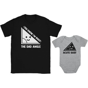 image:imageTstars Daddy and Son Matching Outfits Fathers Day Dad amp Baby Shirts Funny Nerdy Men T shirt Math JokesBlack