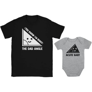image:imageTstars Daddy and Son Matching Outfits Fathers Day Dad amp Baby Shirts Funny Nerdy Men T shirt Math JokesGray