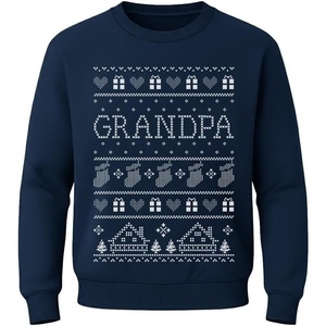 image:imageTstars Grandma and Grandpa Christmas Sweatshirt Festive Holiday Pullover Xmas Sweater Style for GrandparentsGrandpa  Navy