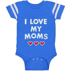image:imageTstars Pride Baby Bodysuit  Rainbow Infant One Piece Love Equality Gift for LGBTQ ParentsMoms  Blue