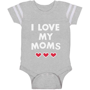 image:imageTstars Pride Baby Bodysuit  Rainbow Infant One Piece Love Equality Gift for LGBTQ ParentsMoms  Gray