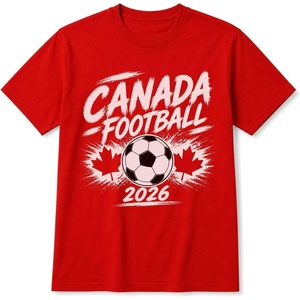 image:imageUSA Canada Football Championship 2026 Soccer Shirt  International Football Fan Tee  Game Day Apparel for Men TShirtCanada  Red