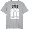 image:imageGamer Dad  Gift for Fathers Cool Dads Gaming TShirtHeather Grey