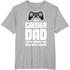 image:imageGamer Dad Shirt Gifts for Men Fathers Day Gaming TShirtHeather Grey