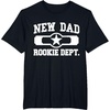 image:imageNew Dad Rookie Department shirt Gifts for Father TShirtBlack