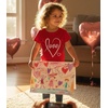 image:imageTstars Fitted Tee for Girls 4th of July Valentines Shirt  Patriotic American Cute Kids Heart Graphic Horse TShirtLove Crsv  Red