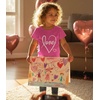 image:imageTstars Fitted Tee for Girls 4th of July Valentines Shirt  Patriotic American Cute Kids Heart Graphic Horse TShirtLove Crsv  Wow Pink