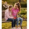image:imageTstars Fitted Tee for Girls 4th of July Valentines Shirt  Patriotic American Cute Kids Heart Graphic Horse TShirtLove Crsv  Wow Pink