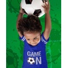 image:imageTstars Game On Toddler Soccer Outfit  Kids Football Jersey for Girls or Boys  Toddler Boy Jersey Shirt Gift TeeBlue