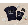 image:imageTstars Gamer Dad and Baby Matching Outfits Player 1 and Player 2 Shirts Fathers Day Outfit Gift for Newborn amp Dads Dad Navy LargeBaby Navy 18M 1218M