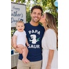 image:imageTstars Papa Saur Dad TShirt Funny Dinosaur Shirt for Me  Fathers Day Tee Gift for New Dad Birthday OutfitNavy