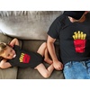 image:imageTstars Small amp Large Fries Baby Bodysuit amp Mens TShirt Matching Set Fathers Day GiftDad Black  Baby Black