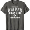 image:imageDiaper Changer First Fathers Day Gift for Dad Papa Funny TShirtAsphalt Grey