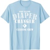 image:imageDiaper Changer First Fathers Day Gift for Dad Papa Funny TShirtBaby Blue