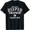 image:imageDiaper Changer First Fathers Day Gift for Dad Papa Funny TShirtBlack