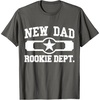 image:imageNew Dad Rookie Department shirt Gifts for Father TShirtAsphalt Grey