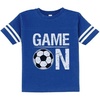 image:imageTstars Game On Toddler Soccer Outfit  Kids Football Jersey for Girls or Boys  Toddler Boy Jersey Shirt Gift TeeBlue