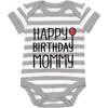 image:imageTstars Happy Birthday Mommy Outfit  Baby Bodysuit Gift for Mom from Infant Boys amp Girls Photo OutfitGrayWhite