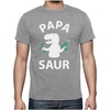image:imageTstars Papa Saur Dad TShirt Funny Dinosaur Shirt for Me  Fathers Day Tee Gift for New Dad Birthday OutfitGray