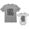 image:imageTstars Rad Dad  Rad Like Dad Father Shirt amp Son Bodysuit Funny Dad amp Me Matching SetDad Gray  Son GrayWhite