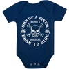 image:imageTstars Son of a Biker Baby Boy Infant Bodysuit Born to Ride Motorcycle Newborn OutfitNavy