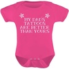 image:imageTstars TeeStars Unisex My Dads Tattoos Are Better Than Yours Baby BodysuitWow Pink