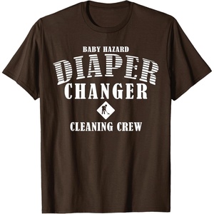 image:imageDiaper Changer First Fathers Day Gift for Dad Papa Funny TShirtBrown