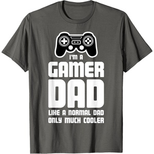 image:imageGamer Dad  Gift for Fathers Cool Dads Gaming TShirtAsphalt Grey