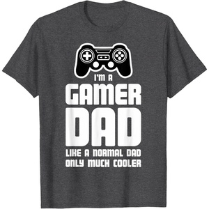 image:imageGamer Dad  Gift for Fathers Cool Dads Gaming TShirtDark Heather Grey