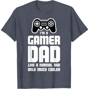 image:imageGamer Dad  Gift for Fathers Cool Dads Gaming TShirtHeather Blue