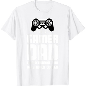 image:imageGamer Dad  Gift for Fathers Cool Dads Gaming TShirtWhite