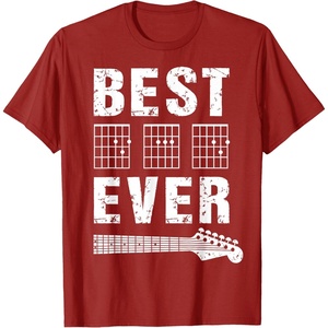 image:imageGuitar for Men Fathers Day Dad Gifts Musician Guitarist TShirtCranberry Red