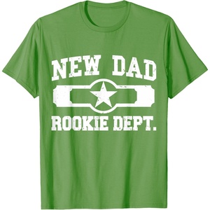 image:imageNew Dad Rookie Department shirt Gifts for Father TShirtGrass Green