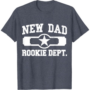 image:imageNew Dad Rookie Department shirt Gifts for Father TShirtHeather Blue