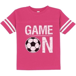 image:imageTstars Game On Toddler Soccer Outfit  Kids Football Jersey for Girls or Boys  Toddler Boy Jersey Shirt Gift TeeWow Pink