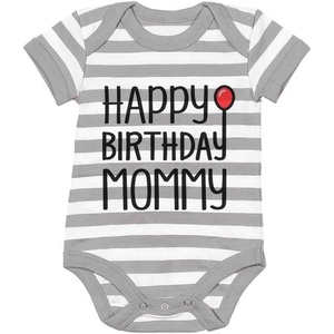 image:imageTstars Happy Birthday Mommy Outfit  Baby Bodysuit Gift for Mom from Infant Boys amp Girls Photo OutfitGrayWhite