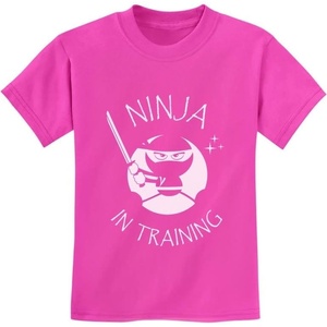 image:imageTstars Ninja in Training TShirt for Kids Boys Girls  Martial Arts Gift for Young Warrior NinjaInspired TshirtPink