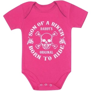 image:imageTstars Son of a Biker Baby Boy Infant Bodysuit Born to Ride Motorcycle Newborn OutfitWow Pink