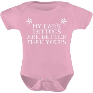 image:imageTstars TeeStars Unisex My Dads Tattoos Are Better Than Yours Baby BodysuitPink