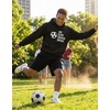 image:imageTstars Eat Sleep Soccer Repeat Hoodie  Sporty Sweatshirt Men amp Boys  Gift for Coaches Teen Players and Sports FansBlack