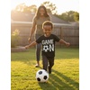 image:imageTstars Soccer TShirt for Kids  Game On Youth Tee Gift for Boys and Girls Who Love Playing or Watching the SportBlack