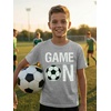 image:imageTstars Soccer TShirt for Kids  Game On Youth Tee Gift for Boys and Girls Who Love Playing or Watching the SportGray