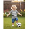 image:imageTstars Soccer TShirt for Kids  Game On Youth Tee Gift for Boys and Girls Who Love Playing or Watching the SportGray